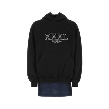 欧洲直采 balenciaga/巴黎世家 男装男士卫衣720406 tnvd9 1070 黑色