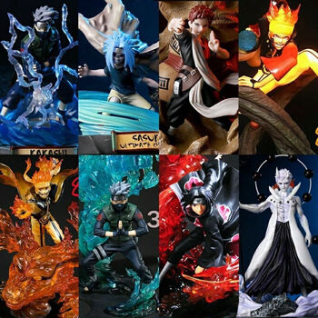 万代火影忍者宇智波鼬潮流盲盒gk须佐能乎佐助九尾鸣人摆件男孩礼