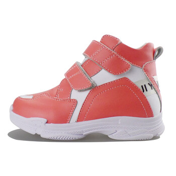 内翻纠正鞋宝宝xo型腿矫正器外八字扁平足春秋运动款皮面橙色量足定制