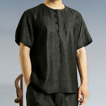 桑蚕丝龟纹香云纱上衣 2xl 130斤-160斤