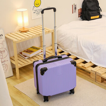 旅游出行18英寸扩容大容量登机行李箱男女旅行箱轻便小型密码皮箱万向