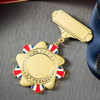 时间珠宝专卖奖章勋章定制功勋退伍纪念员工表彰奖励情徽章奖牌荣誉牌