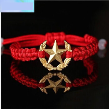 凤凰祥云兵哥哥礼物五角星军恋手链手环自编领花编织绳饰品军人送 j放