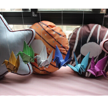 爱惊喜金粉千纸鹤成品一串一只穿线千纸鹤生日装扮教室挂件活动布置