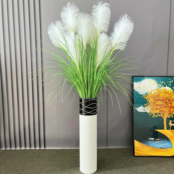 仿真芦苇草花干花客厅摆件芦苇花束落地摆假花装饰摆设仿真花 芦苇花