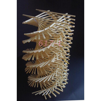 澳颜莱立体构成作品模型成品点线面作业手工diy木棒雪糕棒立体构成