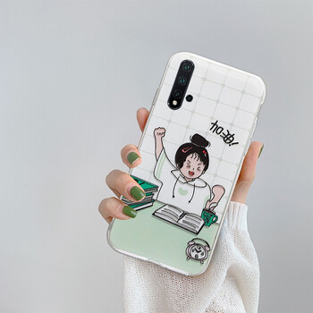 壳女款个性全包边硅胶软壳可爱少女清新大气保护套加油女孩nova5pro