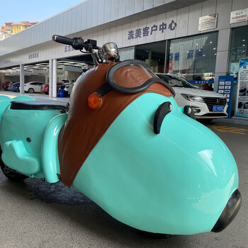 艾喜仕史努比电动车大人电瓶摩托车抖音网红大狗小狗狗电动车sno浅