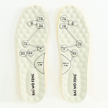 安甲磁疗按摩鞋垫牛皮男士脚底穴位足底17颗芯片保健鞋垫软久站不累