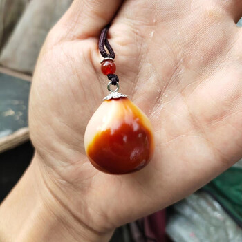 筠雪馨 佛心果金包玉原籽灯芯菩提天然手串挂坠释迦菩提原果菩提果单