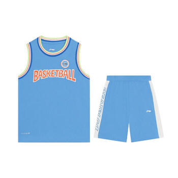 李宁童装篮球服男小童运动服夏季新款亲肤速干儿童宽松比赛套装背心