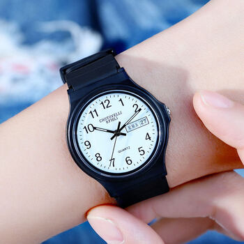 学霸静音考试专用手表男孩女生小学生初高中儿童简约防水夜光电子的的