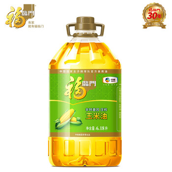 福临门 食用油 非转基因压榨玉米油6.18l 中粮出品