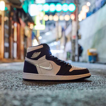 aj纯原高帮篮球鞋烟灰大学蓝全北卡蓝闪电倒钩男鞋女 aj1日本限定 44