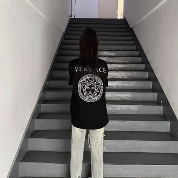 颜熏末社会衣服学生版瓦萨琪短袖t恤女精神小伙时尚网红t恤男女同款潮