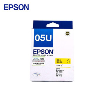 爱普生(Epson) T05U4 适用WF-4838/WF-7848机型 打印量约1200页 黄色墨盒 (计价单位：盒) 黄色