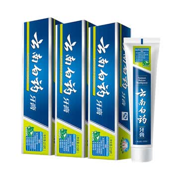 Qinglin Toothpaste 云南白药(YUNNANBAIYAO) 云南白药 牙膏 去除口臭口腔异味清新口气 缓解牙龈出血牙龈肿痛 薄荷清爽型210g【3支装】【图片 价格 ...