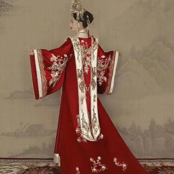 铂朗尼奥凤冠霞帔整套婚纱汉服明制婚服古代新娘礼服中式嫁衣情侣套装