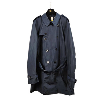 99新未使用 burberry巴宝莉bbr经典藏蓝色风衣外套春秋男装 l