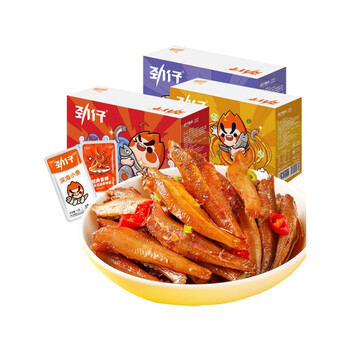劲仔小鱼仔麻辣香辣小鱼干即食毛毛鱼小包装湖南特产休闲零食小吃