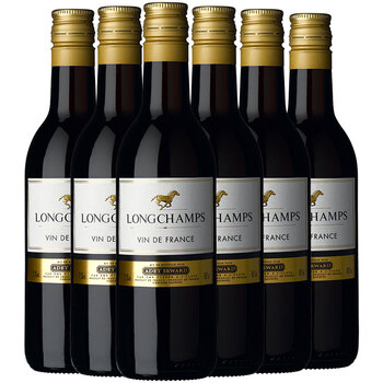 longchamps葡萄酒 法国南部产区 原瓶进口 金马红 187ml小瓶葡萄酒 6