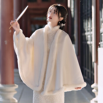 【好货京选】披肩外套斗篷披风女中国风秋冬季复古外搭小上衣开衫民国