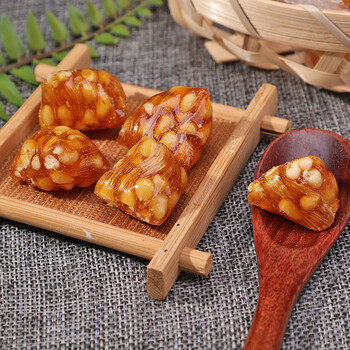 250g苏州上海特产松仁粽子糖三角特级松子糖麦芽糖果零食 250克原味