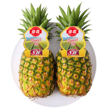佳农 菲律宾菠萝 2个装 单果重900g起 新鲜水果