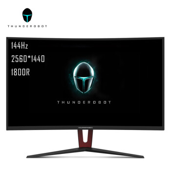 雷神 TRG TR-C32H144 31.5英寸 2K高清 144Hz 1800R窄边框曲面电竞吃鸡显示器电脑显示屏（HDMI/DP/DVI)