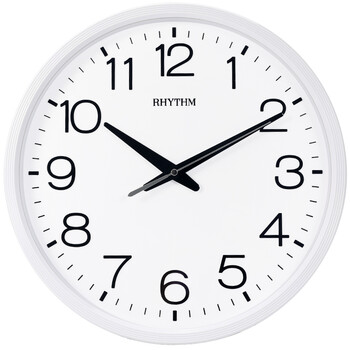 挂表现代简约创意时钟欧式时尚圆形石英钟家居钟表36cm白色cmg494nr03