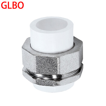 glbo ppr水管配件活接头双头活接自来水管直接头加厚 32ppr1寸铁扣