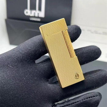 (现货速发)dunhill登喜路打火机英国充气打火机纯铜滑轮时尚商务礼品