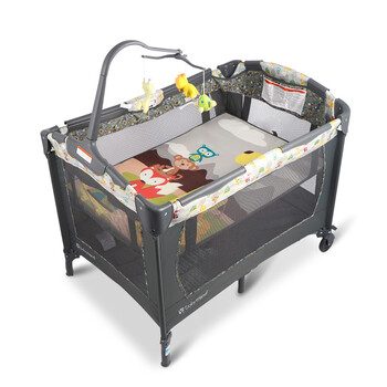 babytrend 婴儿床宝宝新生儿游戏床摇篮可折叠便携式多功能 t5d基础款