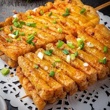豆排 新鲜水煮豆腐干泡串火锅豆腐串兰花串 不能常温          (切记
