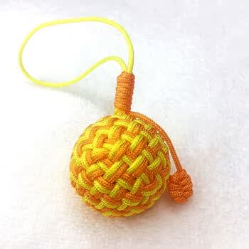 猴拳结手工编织菠萝球钥匙链创意汽车钥匙扣猴拳结球特色手机链有