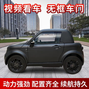 康捷达新能源森地嘟嘟电动汽车四轮成人家用跑车油电两用全封闭 两门