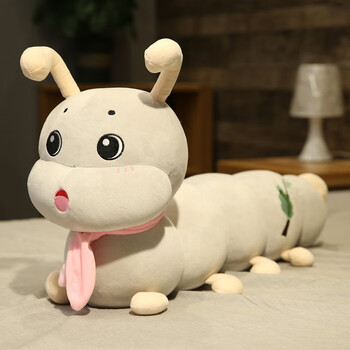 迪士尼(disney)可爱毛毛虫抱枕长条玩偶毛绒玩具女生夹腿睡觉公仔超软