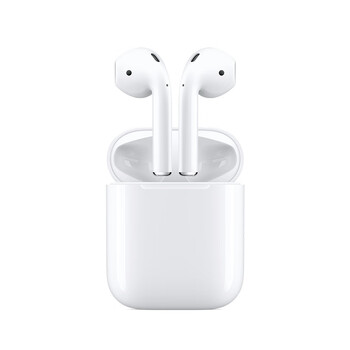 apple/苹果airpods (第二代)无线蓝牙运动耳机入耳式配有线充电盒海外