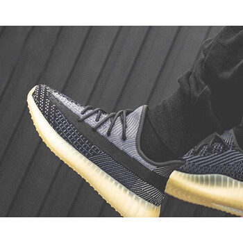 阿迪达斯(adidas)yeezy 椰子350黑天使纯黑跑步鞋男鞋女鞋低帮休闲鞋