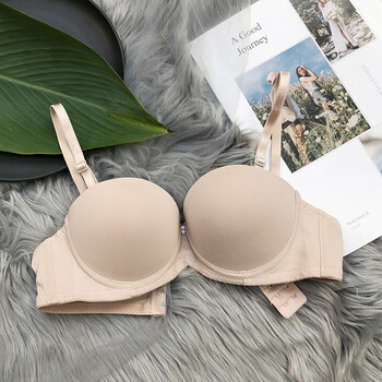 二分之一罩杯半杯内衣小胸聚拢文胸婚纱礼服白色聚拢小胸性感光面平胸