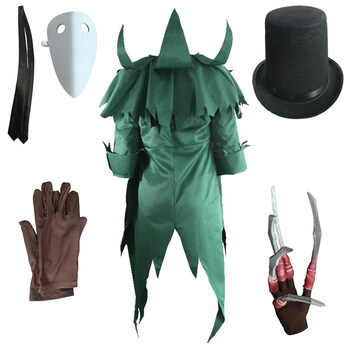 开膛手杰克cos服全套道具现货 杰克cos套装(披风 领带 面具 帽子 手套
