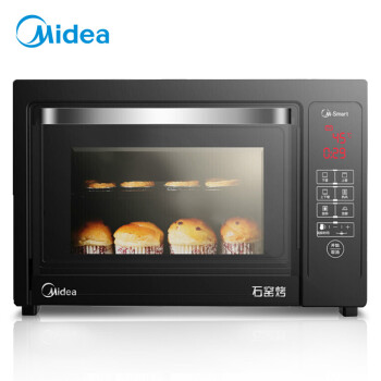 搪瓷内胆、App控制、双层隔热门：38升 Midea 美的 电烤箱T7-L385F
