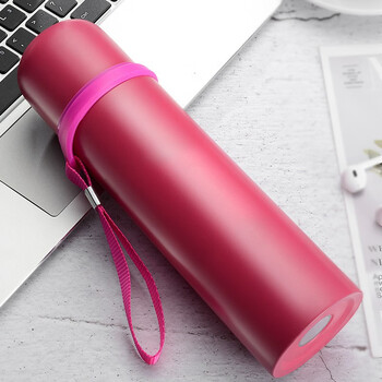 子弹头保温杯商务车载真空不锈钢水杯子男女士学生情侣便携手提绳户外