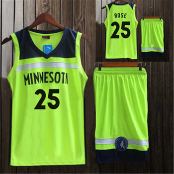 茂铃s套头森林狼球衣罗斯25号篮球服套装巴特勒23唐斯儿童成人球衣