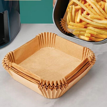 炸锅专用纸盘硅油纸盘纸托圆形吸油纸家用烘焙食品级食物垫纸wl 方形