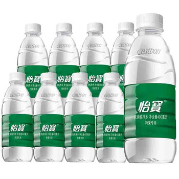 怡宝怡宝纯净水400ml*12瓶24瓶小瓶饮用水会议办公招待用水 怡宝纯净