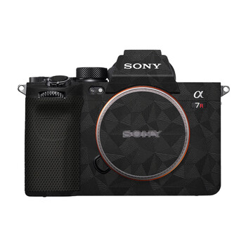美本堂 适用于索尼A7R5相机保护贴膜SONY a7r5机身贴纸贴皮碳纤维磨砂3M 北欧三角黑 索尼A7R5