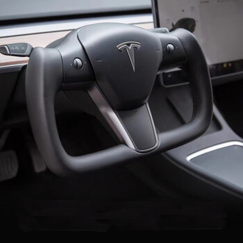 特斯拉方向盘yokemodelymodel3新款运动竞技碳纤维总成model3
