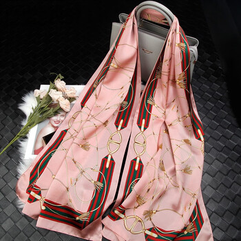 hephsoron轻奢品牌真丝丝巾女春秋新款桑蚕丝围巾秋冬妈妈旗袍披肩外