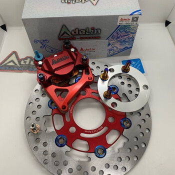 爱得利赛道版卡钳螃蟹对二电摩改装刹车配件n1s龟仔鬼火碟刹 小牛n1s